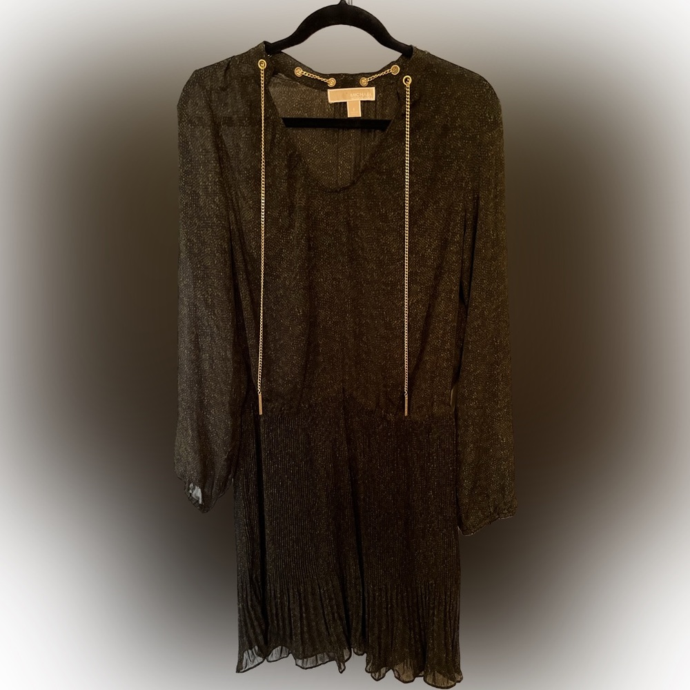 Michael Kora chiffon shirt dress